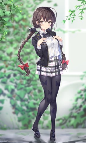 bra,黑丝,制服