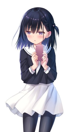 Na-Ga,黑丝,制服,短发