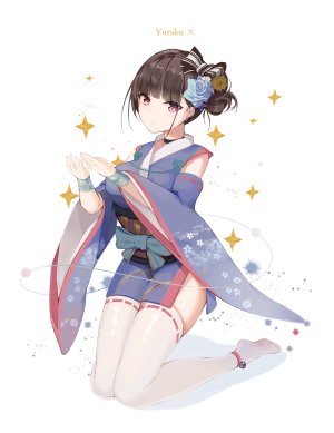 和服,黑丝
