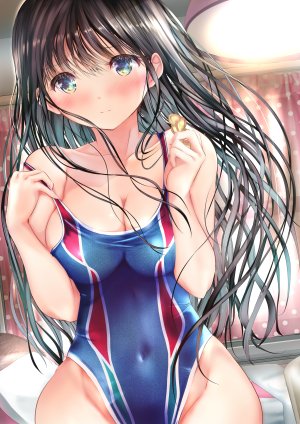 緒方てい,泳装,脱衣