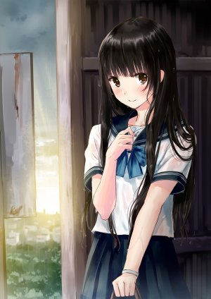 和遥キナ,制服,湿身