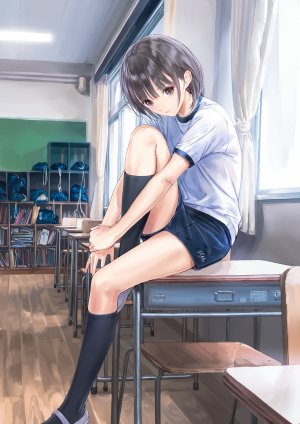 插画 Cg 岸田メル白井日菜子blue Reflection 体操服 Voiux 图库