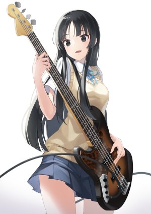 秋山澪,K-ON!,吉他,制服