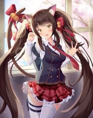 kotamaru,少女前線,兽耳,猫耳,制服,黑丝
