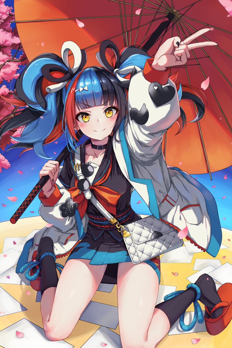 Chirang Fate/Grand_Order 和服 雨伞
